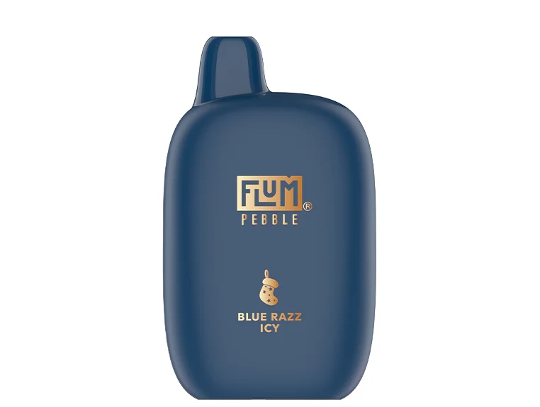 FLUM PEBBLE 6000 Puffs Vape (vianočn&eacute; vydanie) - modr&yacute; razz ľadov&yacute;: Vapingov&yacute; z&aacute;žitok pln&yacute; sviatočn&eacute;ho k&uacute;zla